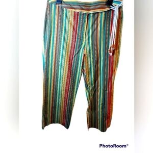 Central Falls size 12 wide leg cropped pants 90's style 2490365